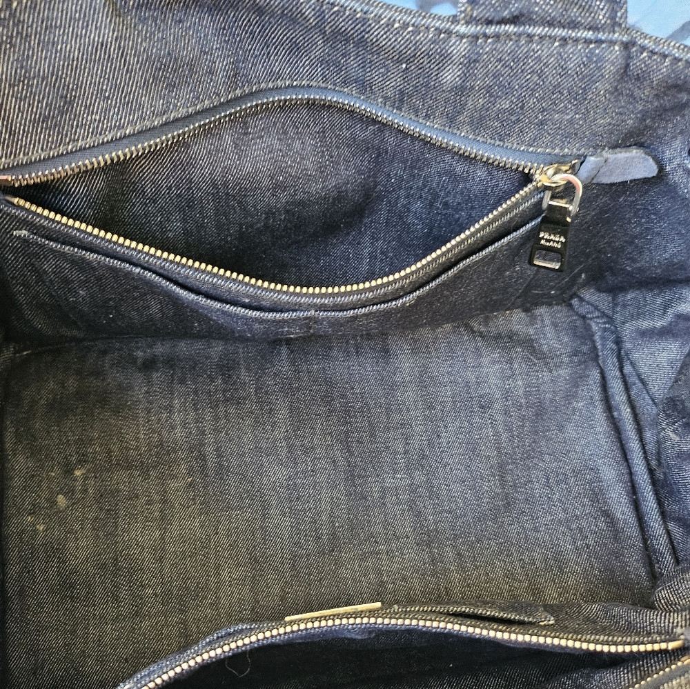 EUC Prada Canapa 2 way Studded Tote Bag - Picture 15 of 17